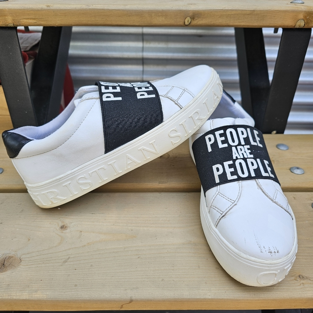 • Christian SIRIANO • for Payless People Are People White Slipon Sneakers